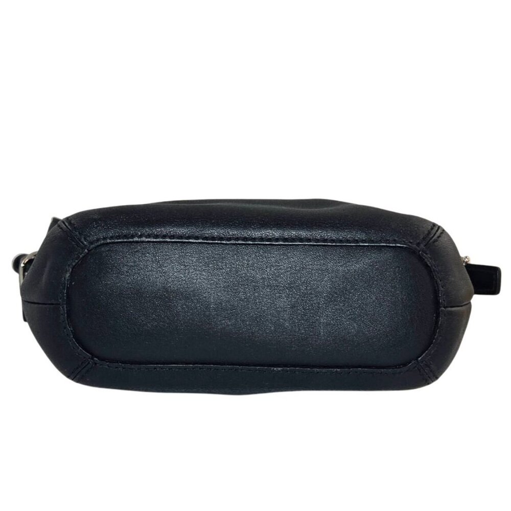 Vintage Y2K Coach Legacy Mini Dufflette Black Leather  Metal Hangtag Signature - Picture 6 of 11